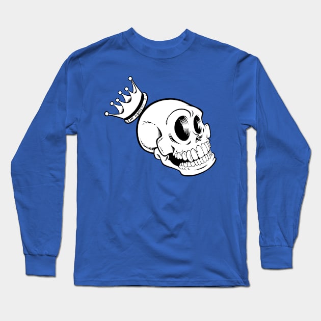 Don't Lose Your Head Skull Boy Long Sleeve T-Shirt by FatRocketStudios